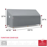 Charger l&#39;image dans la galerie, TurtleLife Patio Sofa Cover Grey