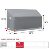 Cargar imagen en el visor de la galería, TurtleLife Patio Sofa Cover Grey