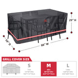 Cargar imagen en el visor de la galería, TurtleLife Patio Furniture Set Cover Waterproof Black Rectangular