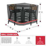 Carica l&#39;immagine nel visualizzatore di Gallery, TurtleLife Patio Furniture Set Cover Waterproof Black Square