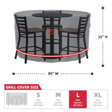 Load image into Gallery viewer, TurtleLife Patio Round Table Cover Waterproof Black