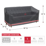 Charger l&#39;image dans la galerie, TurtleLife Patio Sofa Cover Waterproof Black