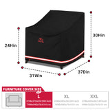 Cargar imagen en el visor de la galería, TurtleLife Patio Sofa Cover Waterproof Black